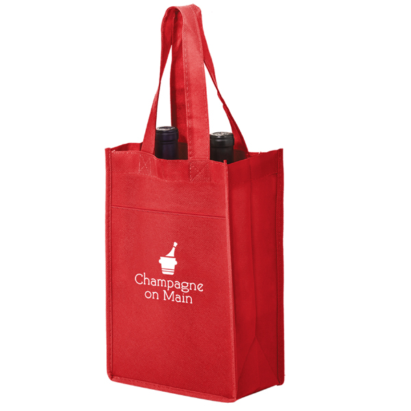 2 bottle non woven tote bag China
