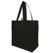 Black-Eco-friendly-non-woven-grocery-shopping-tote-bag-Reusable