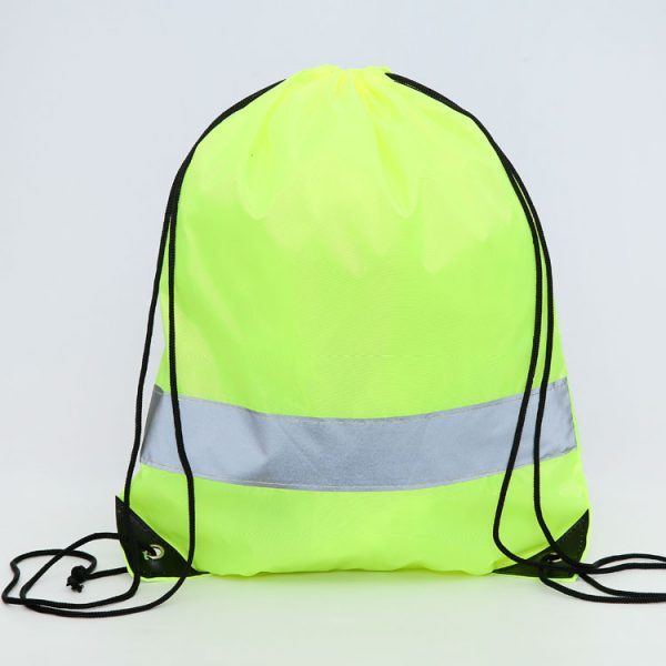 Fluorescent-Green-Cinch-Bag