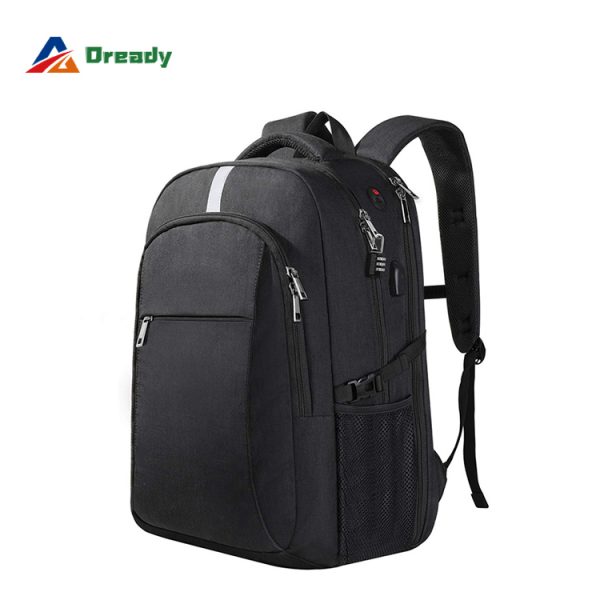 17.3 Inch Business Men & Women USB Laptop Backpack Anti-Theft Computer Bag with Reflective Stripe
