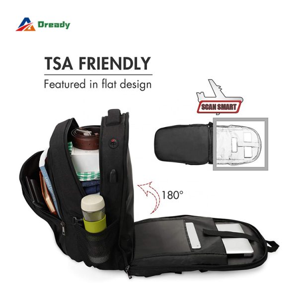 Business USB Anti-Theft Laptop Bag with Reflective Strips