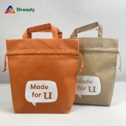 Custom Logo Canvas Storage Drawstring Bag Merchandise Promotional Bag