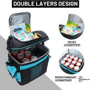 Custom portable insulated lunch bag