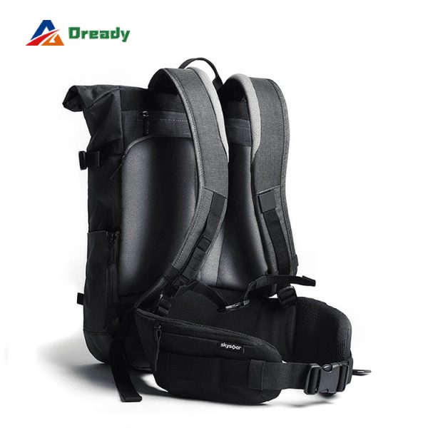 Cycling hiking waterproof roll top backpack