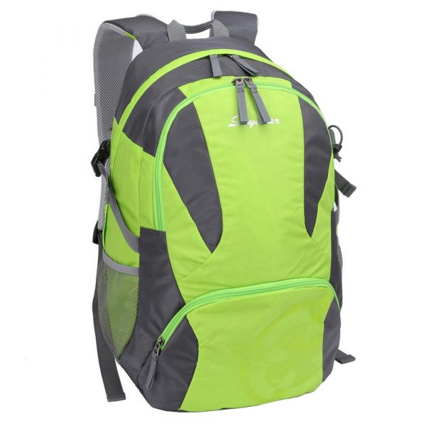 Large Capacity Men and Women Bright-Green Sport Backpack College Rucksack Outdoor Knapsack