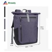 Polyester material roll top canvas bag