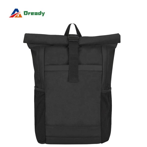 Recycled RPET Office City Travel Waterproof Roll Top Casual Bag College Laptop Bag Backpack