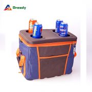 Wholesale Cooler Storage Bag with Bottles Holder Leakproof Polyester Collapsible Insulated Car Cooler Bag for Travel