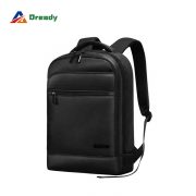 Black waterproof laptop backpack