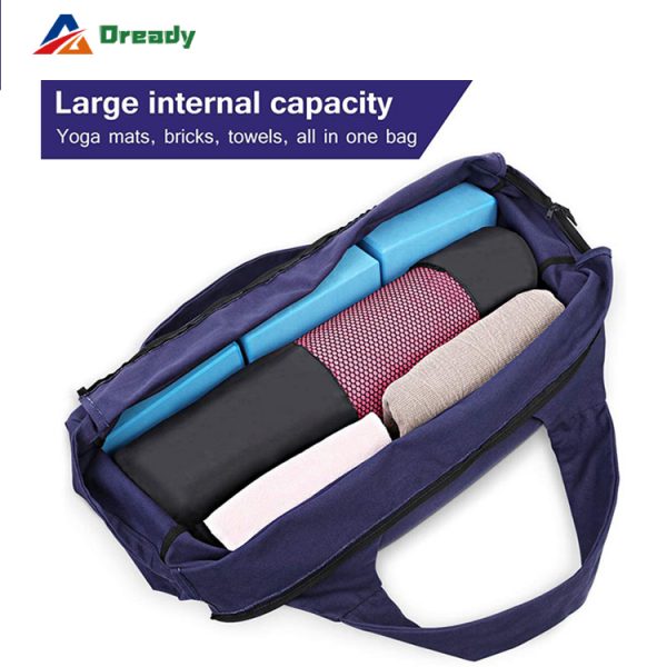 Customized large capacity yoga mat tote bag