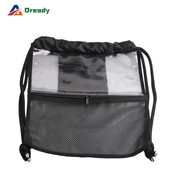 Fashion Custom Simple PVC Daily Drawstring Bag Waterproof Shopping Backpack