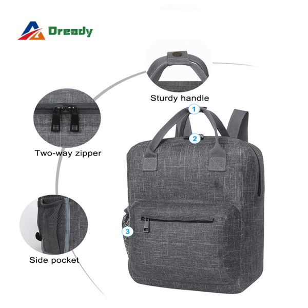 Portable and durable waterproof dry bag with handle