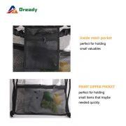 Stylish large capacity waterproof drawstring bag with laptop compartment.