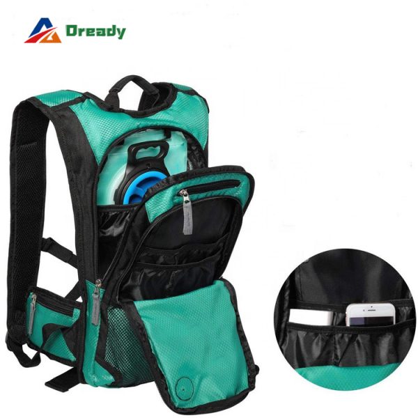 Fitness waterproof hydration backpack with water bladder