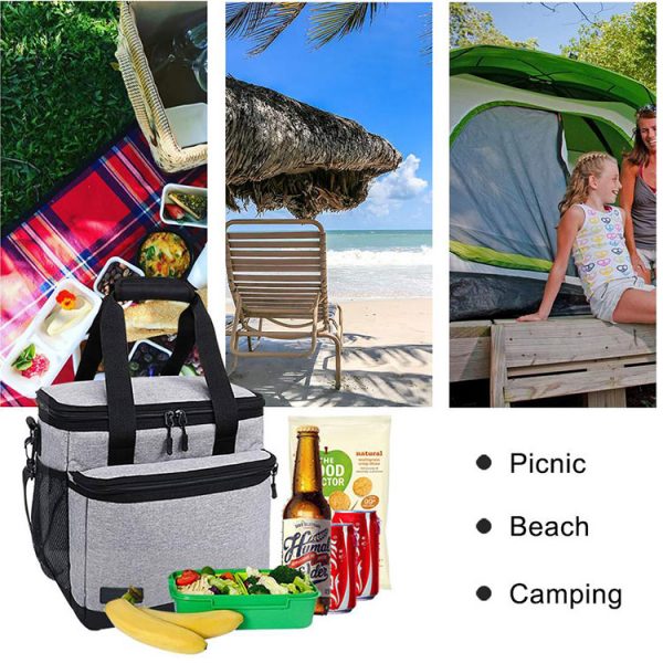 Outdoor-Beach-Picnic-Insulated-Carrying-Lunch-Soft-Cooler-Carrier-Bag